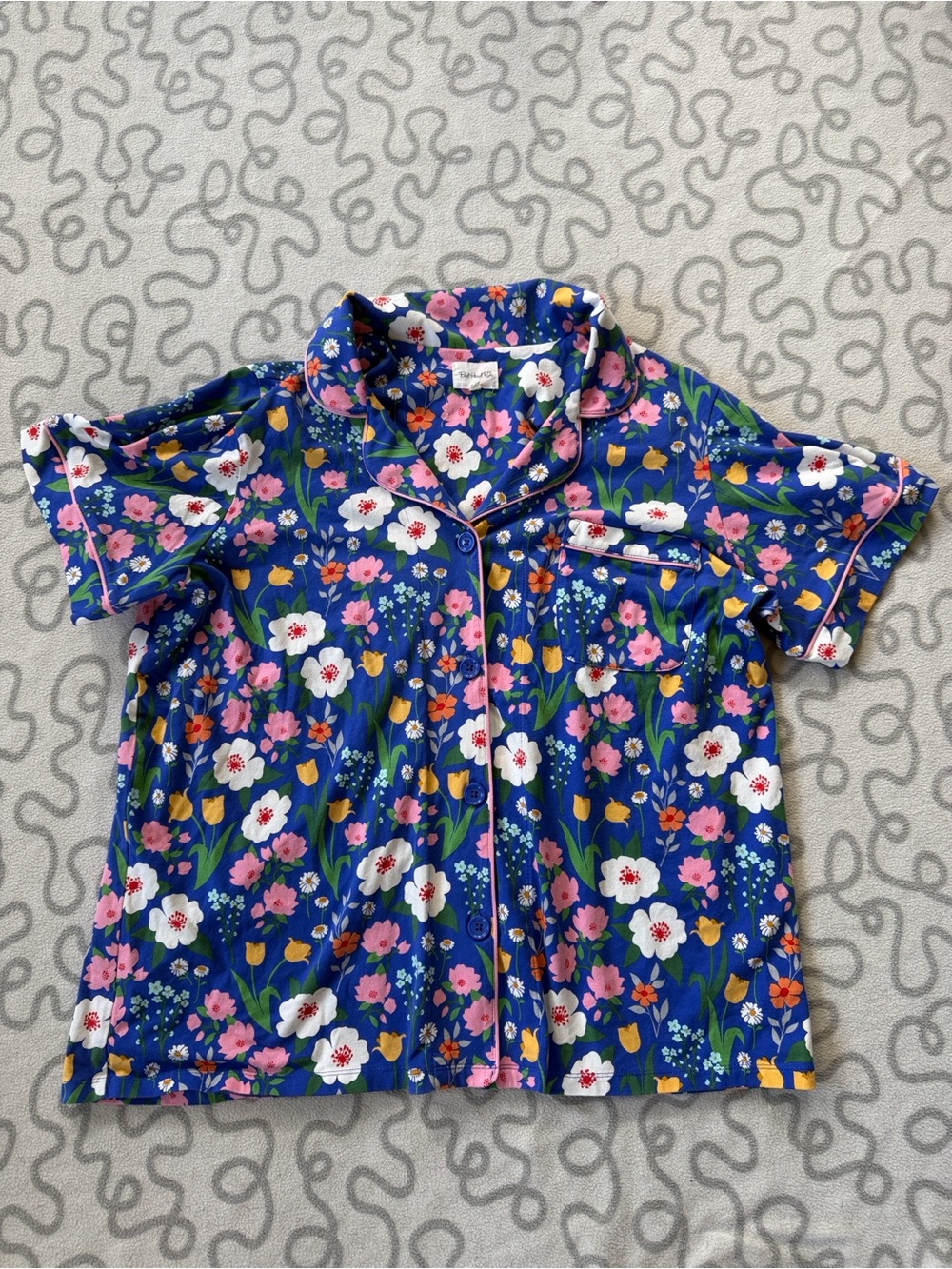 Bed Head Pj’s Floral Short Sleeve Pajama Top